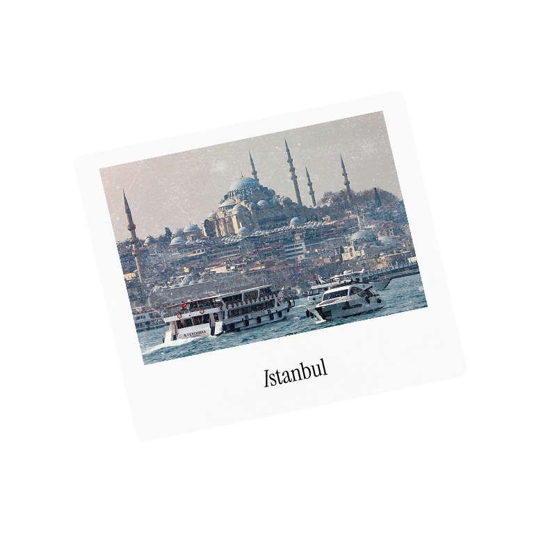 A polaroid captioned Istanbul