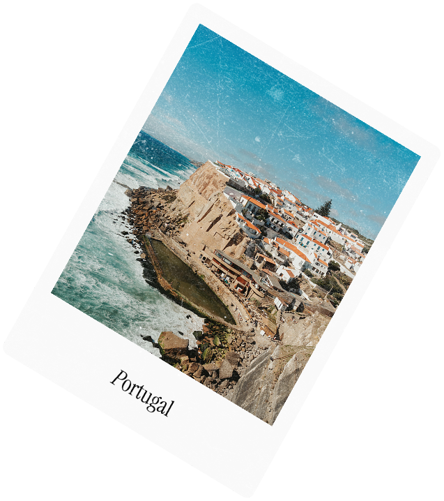 A polaroid captioned Portugal